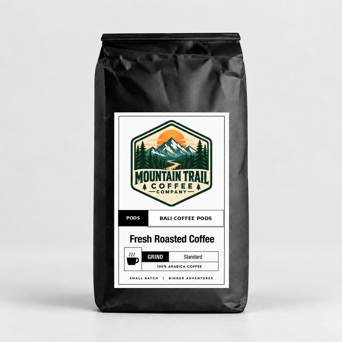 Bali coffee pods med-dark roast with dark chocolate and molasses notes