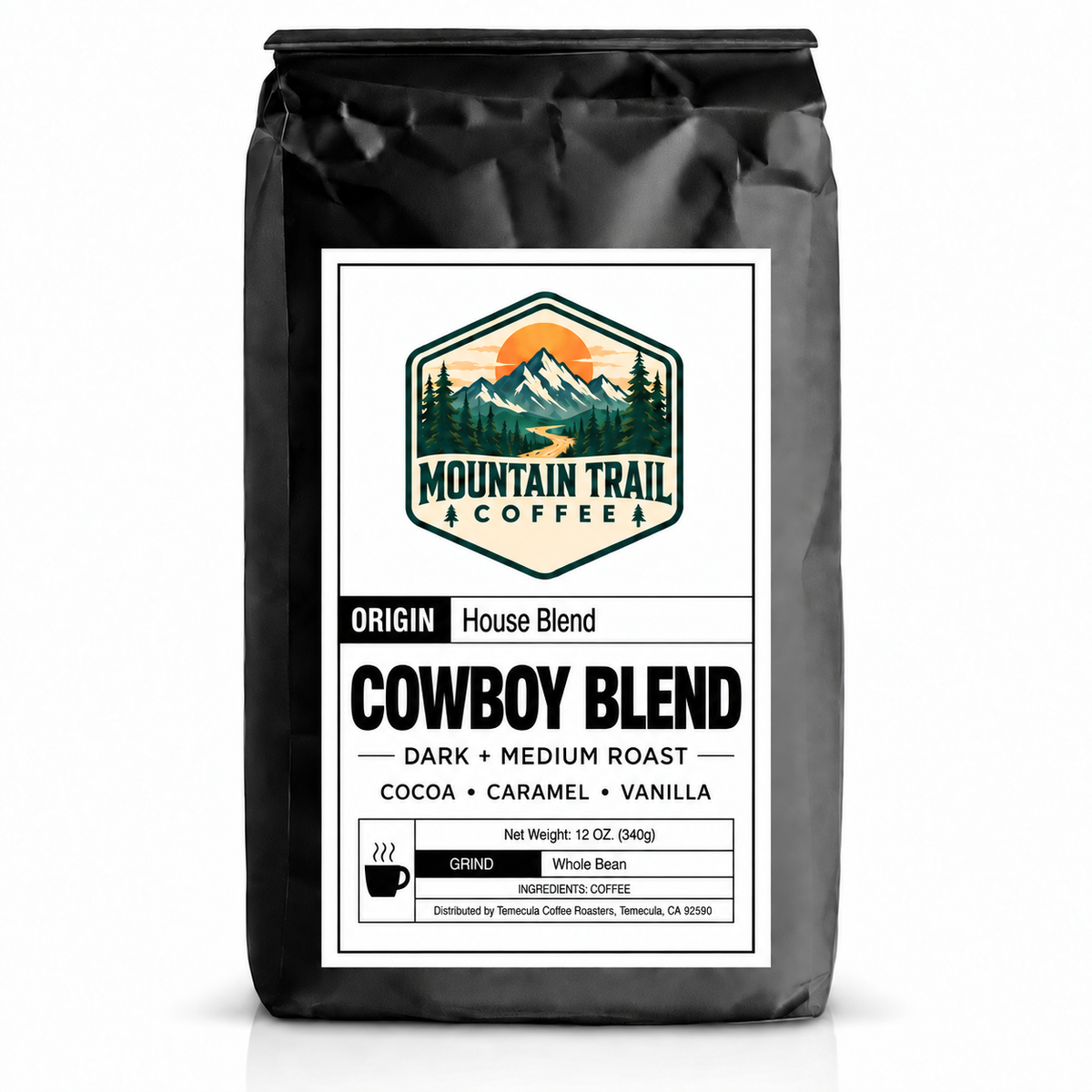 Cowboy Blend coffee bag
