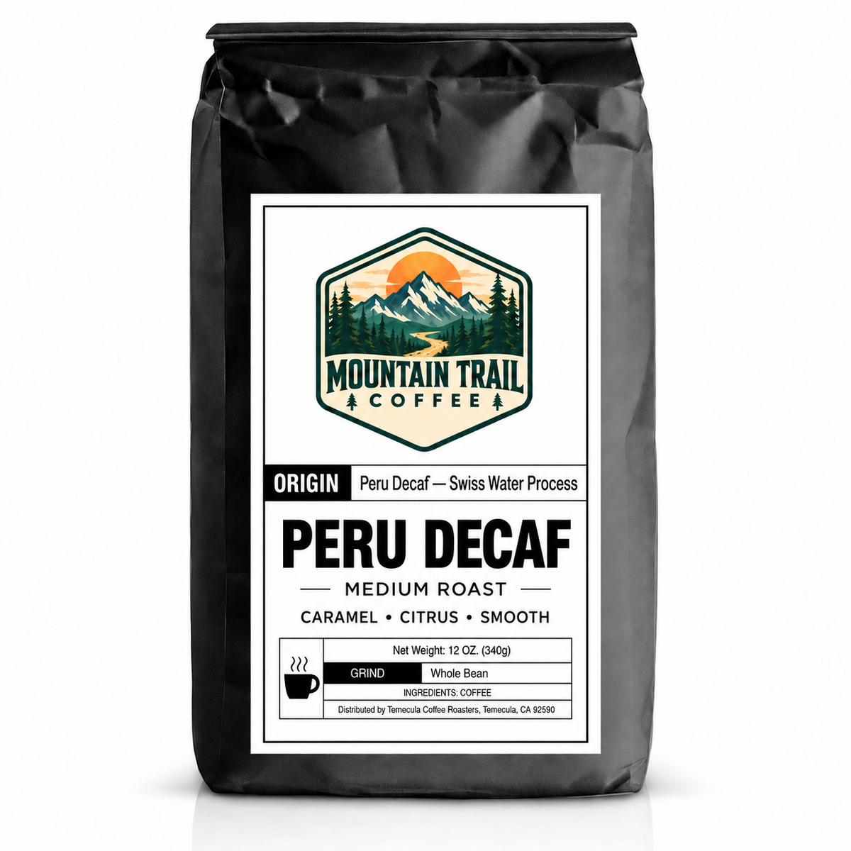 Peru Decaf coffee bag