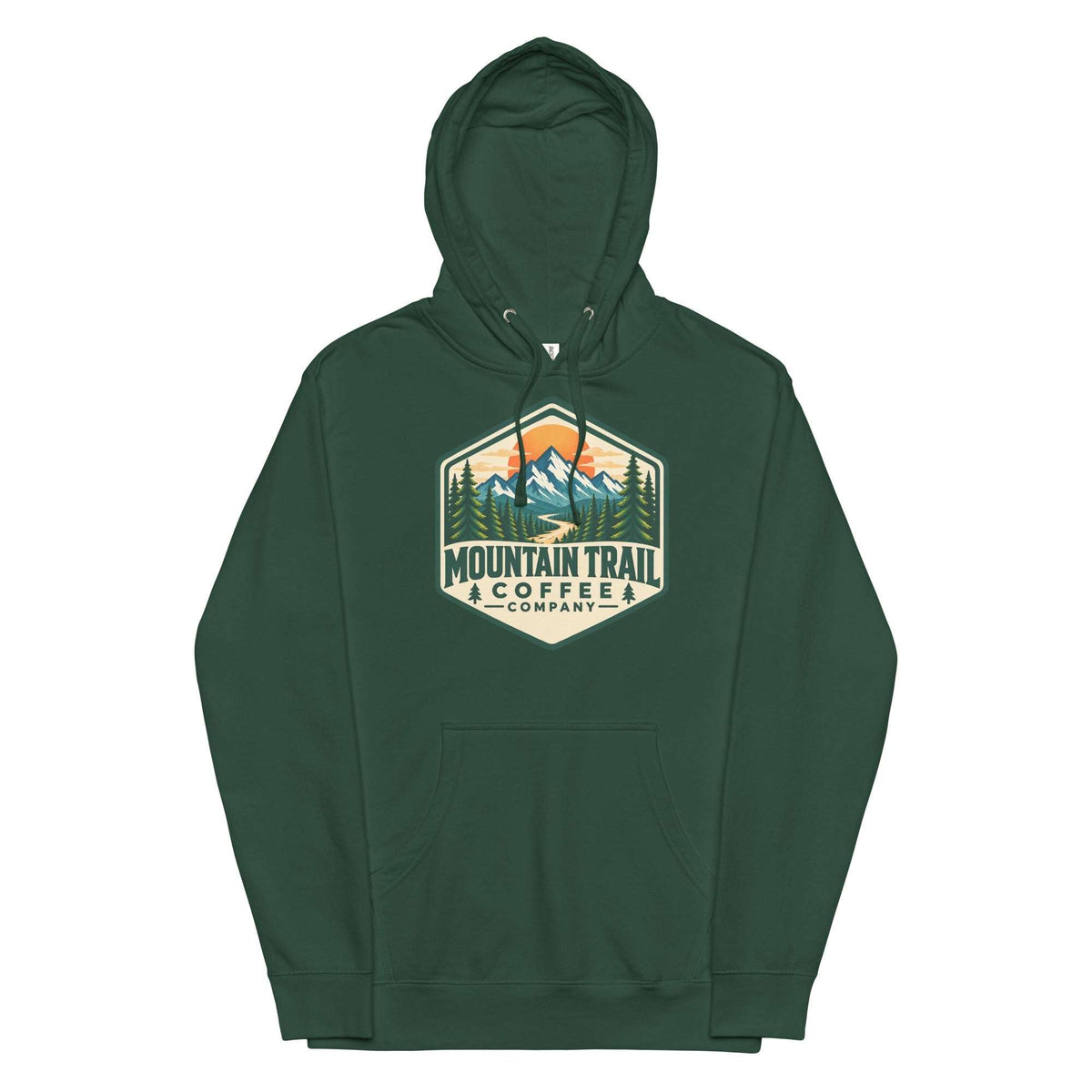 Unisex midweight hoodie with soft cotton blend, stylish design, and jersey-lined hood
